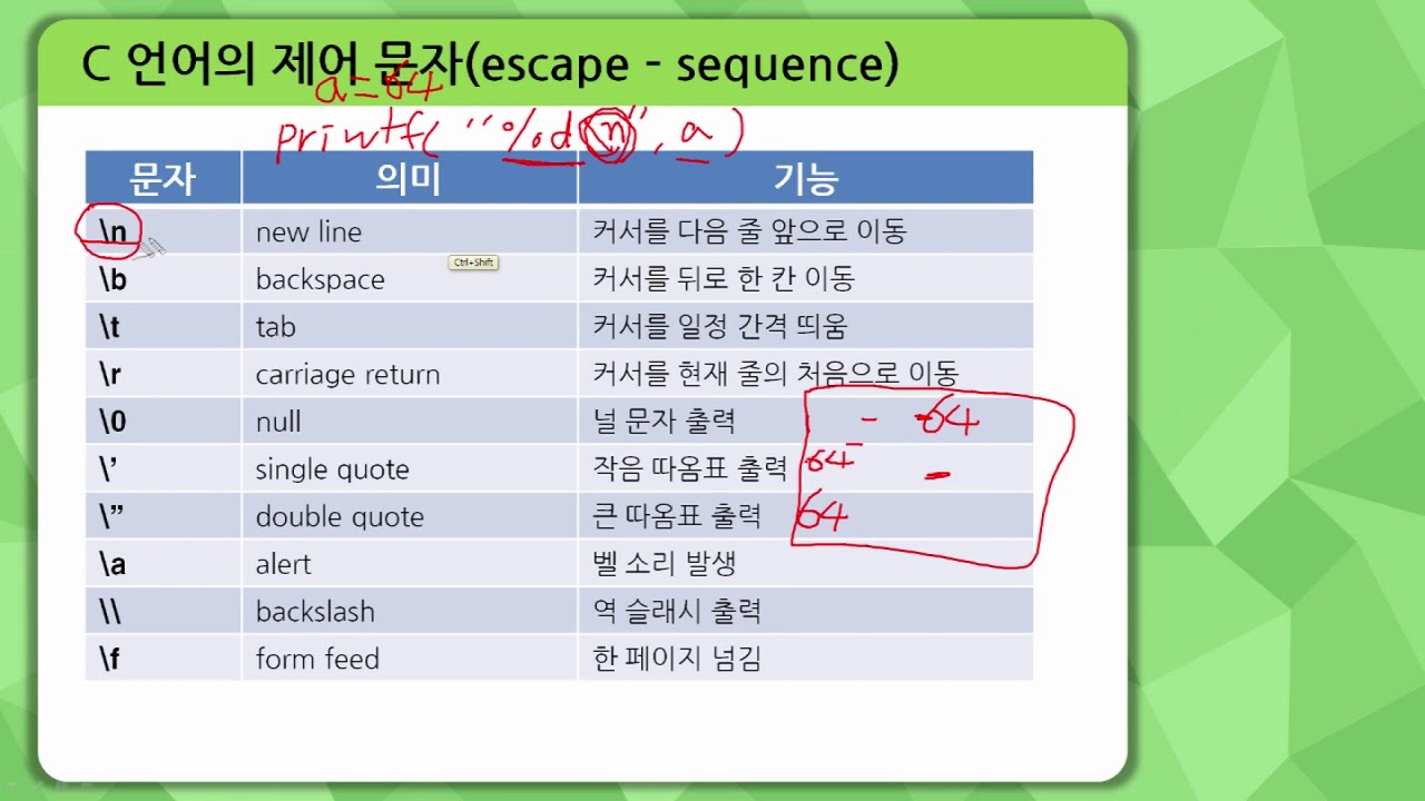 050143 C언어의제어문자
