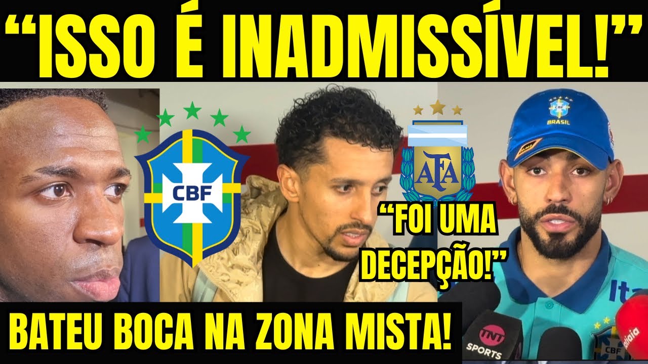 “ISSO É INADMISSÍVEL!” BATEU BOCA NA ZONA MISTA! “FOI UMA DECEPÇÃO!” PÓS JOGO ARGENTINA 4x1 BRASIL!