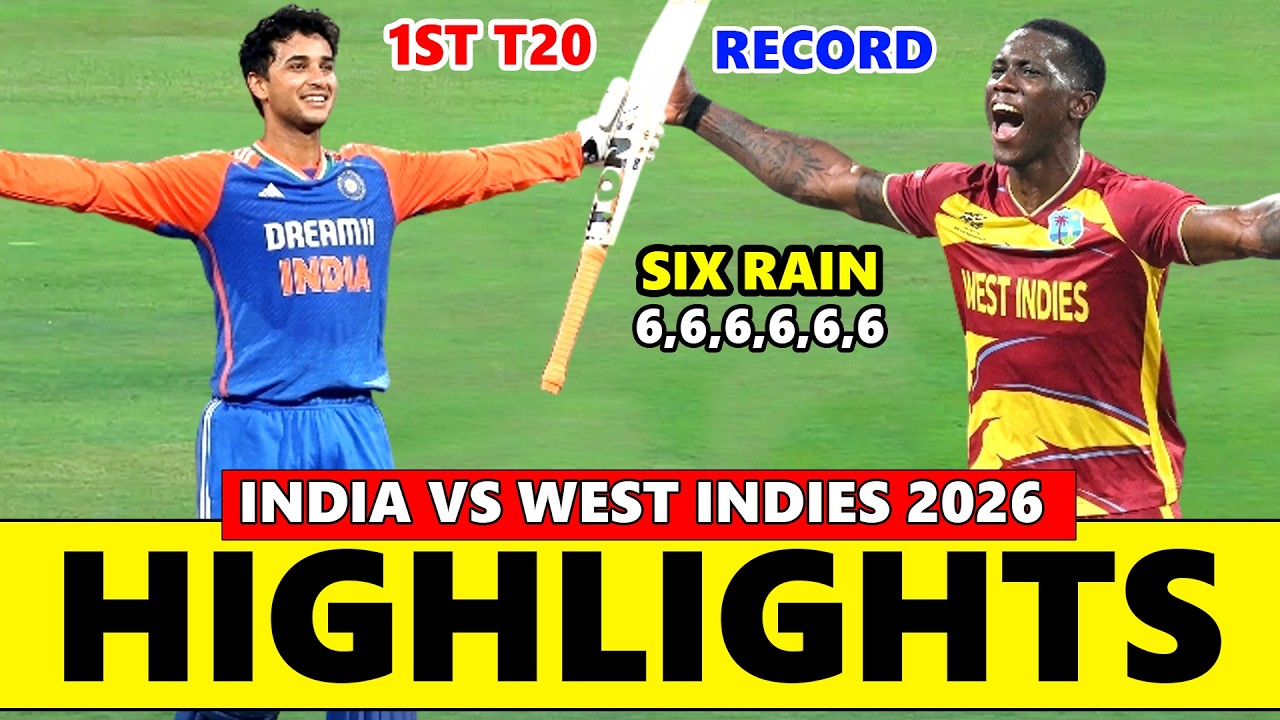West Indies vs India 1st T20 Highlights 2026 | IND VS WI