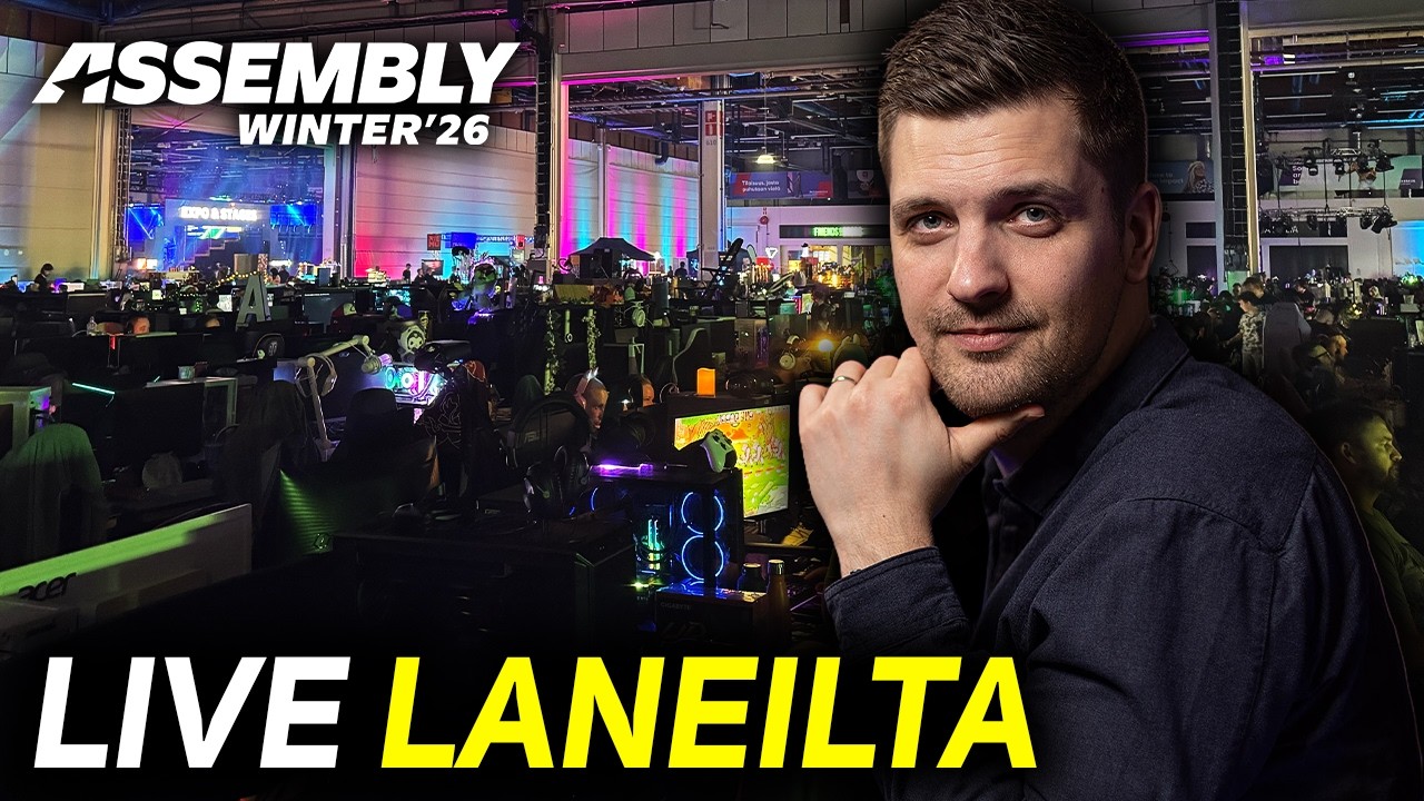 🔴 LIVE LANEILTA: Hengaillaan ja jutellaan Assembly Winter 2026 tapahtumassa 👾
