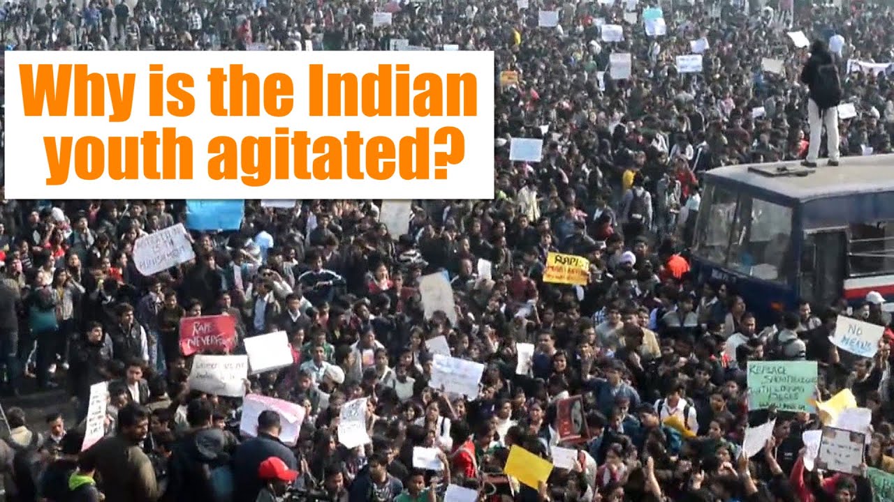 Why is the Indian youth agitated?
