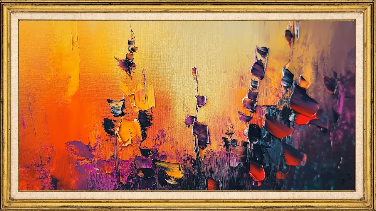 Abstract Frame Art Screensaver (2 Hours) | Modern Colorful Painting for TV | Ambient Art Display