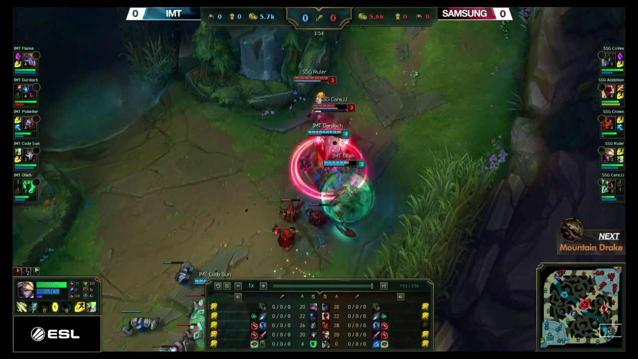 Huge bot lane play by IMT