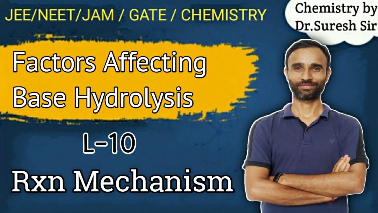 Base Hydrolysis | conjugate base hydrolysis / evidences / Factors Affecting of hydrolysis |
