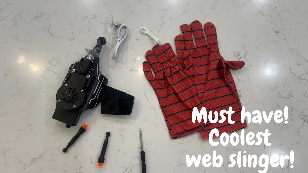 HNCSFW Spider Silk Launcher for Kids, Web Shooters Overview | Is it worth it? #ad #amazoninfluencer