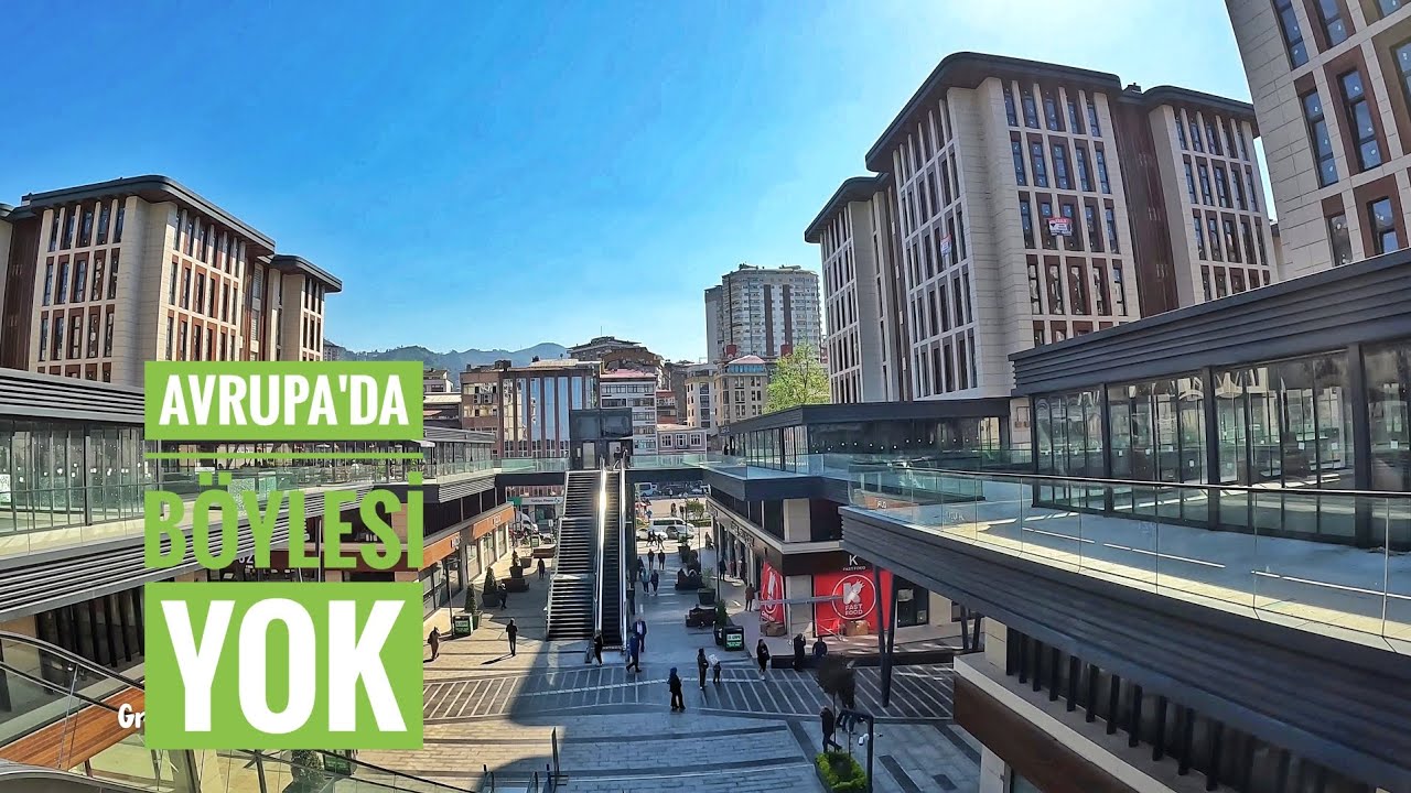 RİZE'NİN YENİ ÇARŞISI | DENİZ CADDESİ YIKILIP TEKRARDAN YAPILDI | RİZE 4K VLOG  15/04/2024