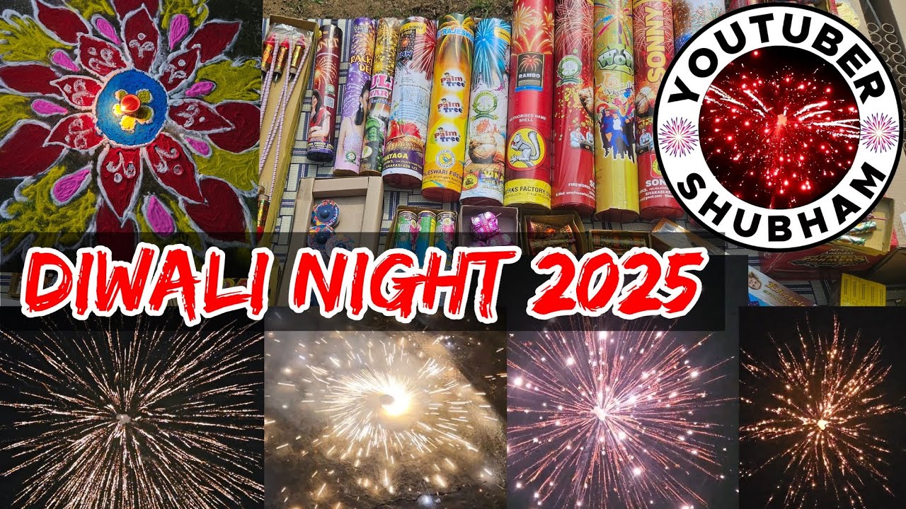Diwali Night Vlog Crackers Bursting & Celebrations 2025 - Stash Testing