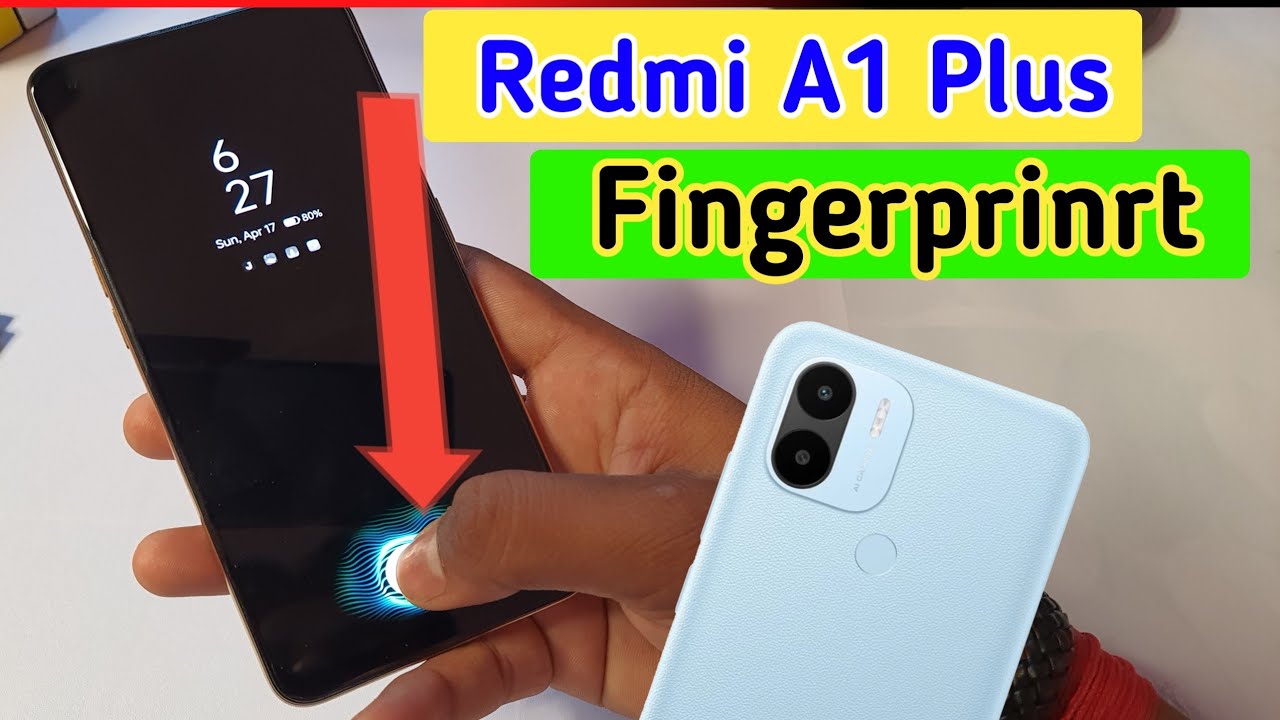 Redmi a1 plus display fingerprint setting/Redmi a1 plus fingerprint screen lock/fingerprint sensor
