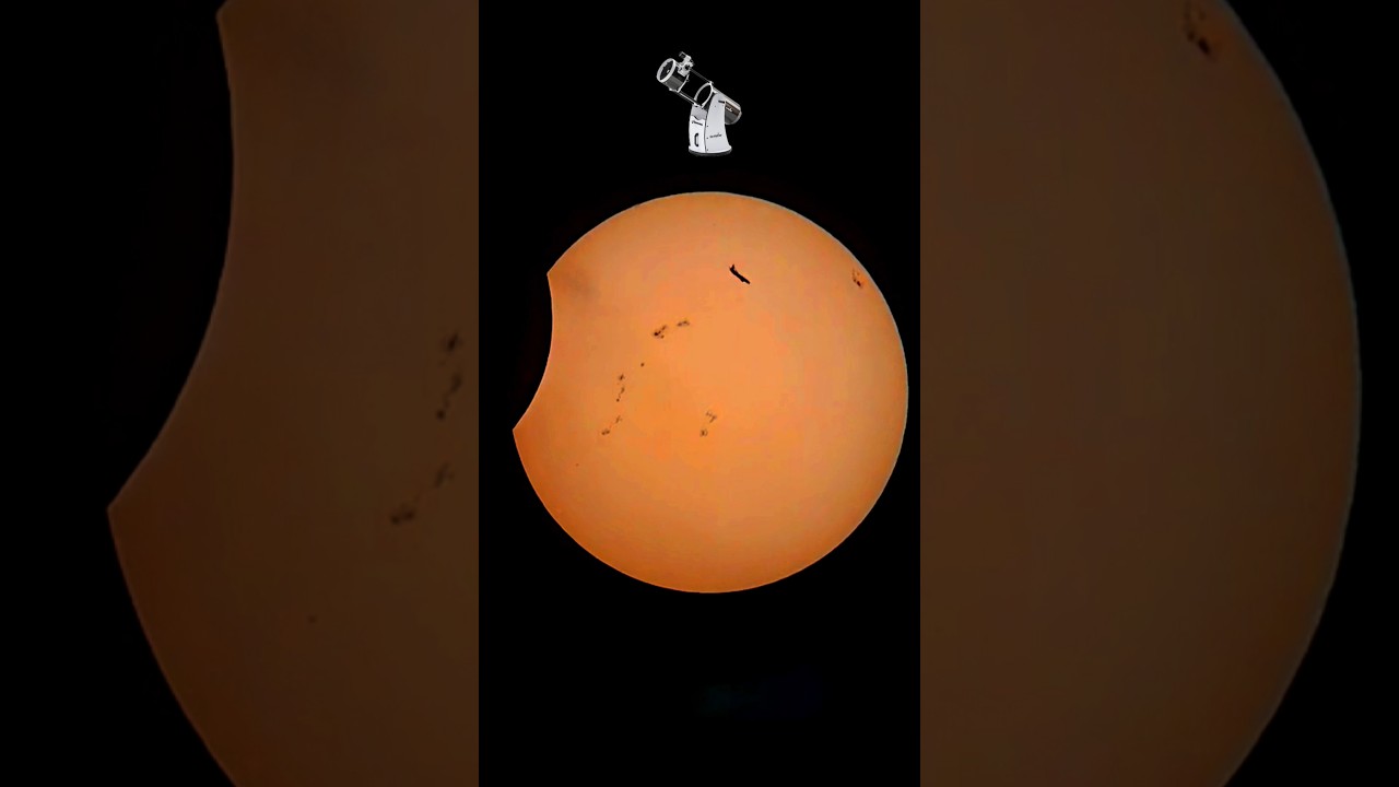 Eclipse Solar - Nasa vs Meu Telesc&oacute;pio 😍🔭