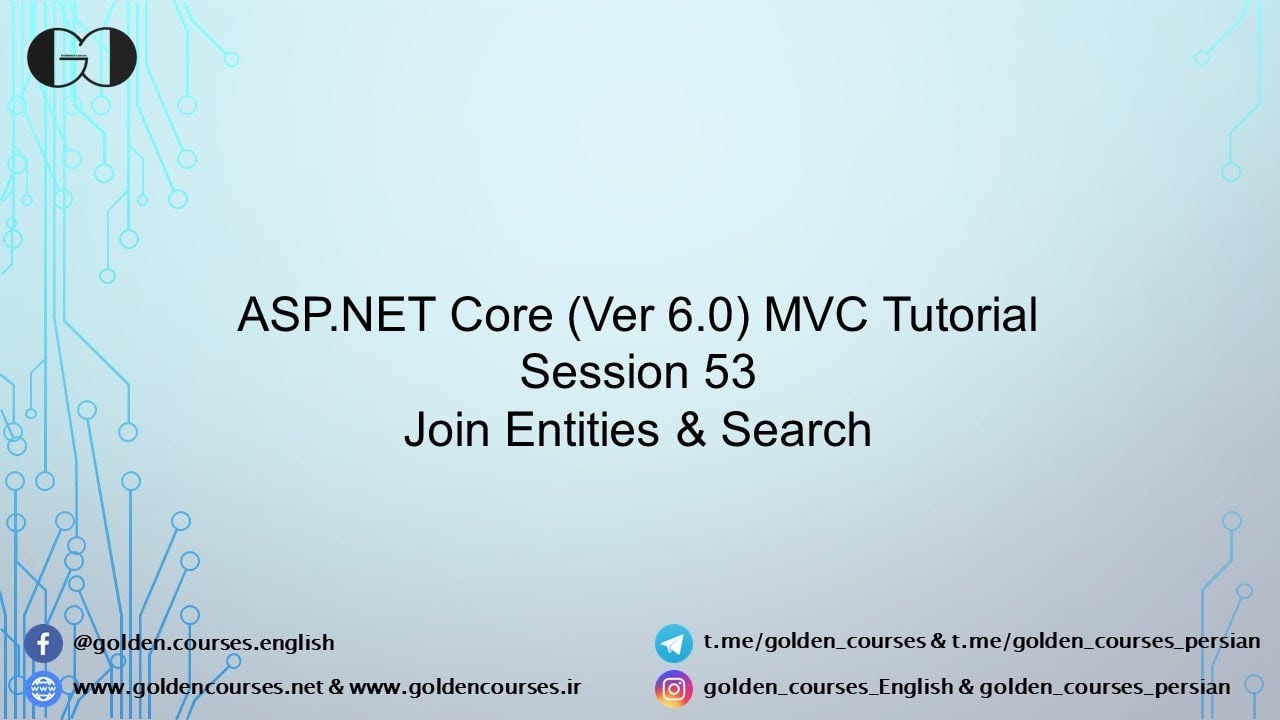 Join Entities in EF Core & Search in EF Core - Session 53