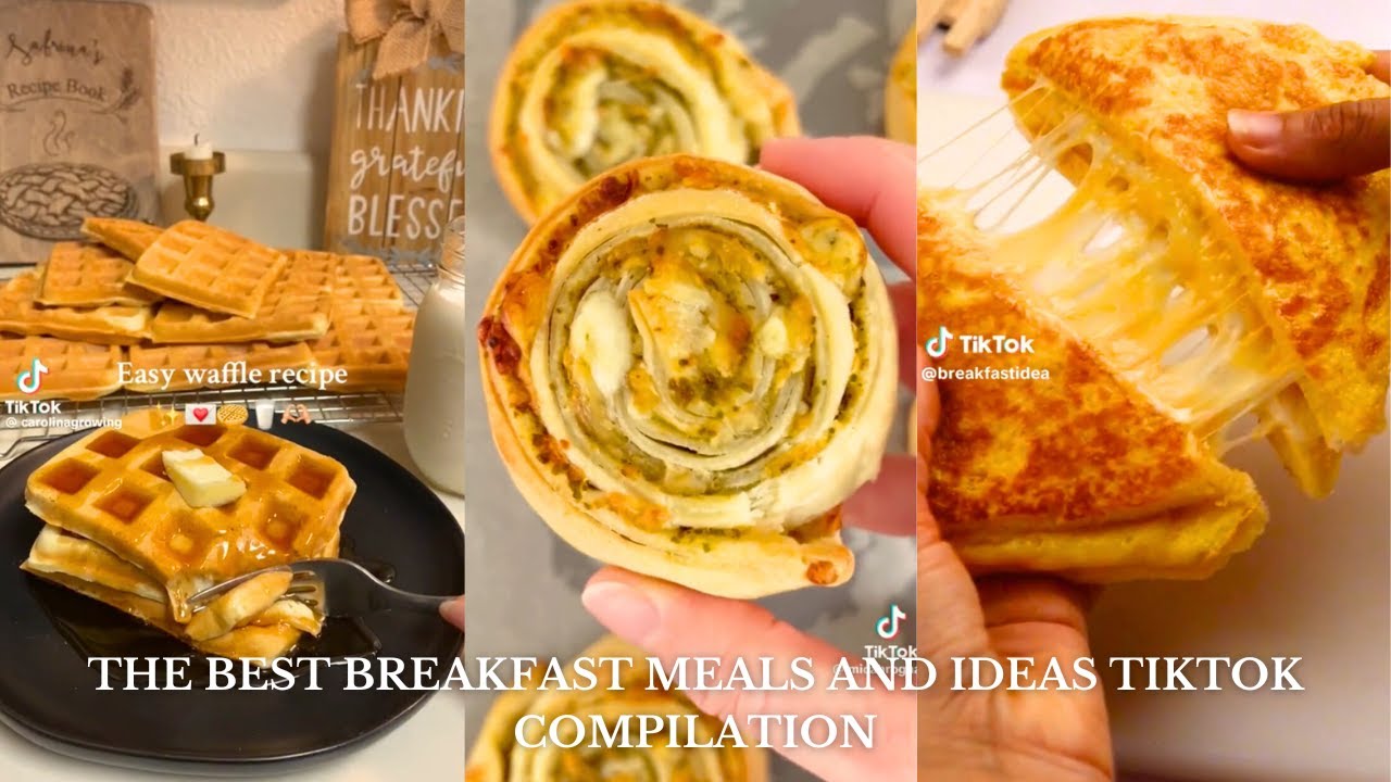 aesthetic breakfast recipe ideas tiktok compilation 🍳💗 | recipe video compilation