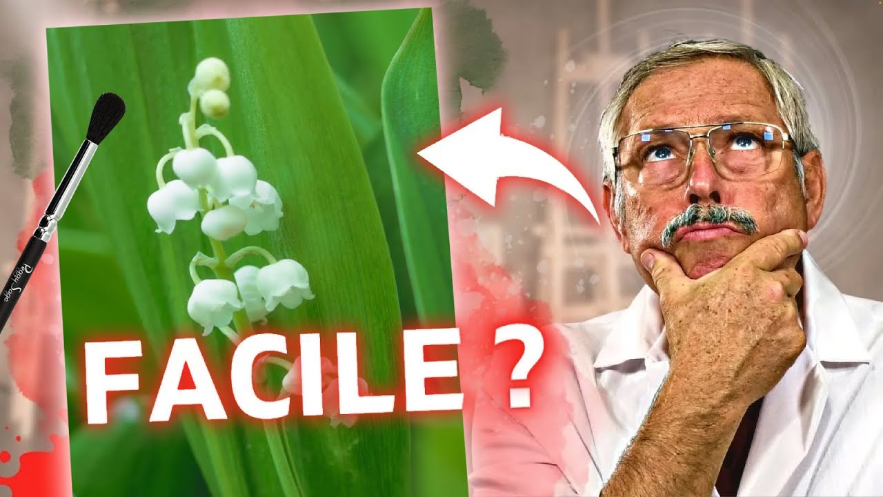 Peindre le MUGUET FACILEMENT | Démo Aquarelle pour débutants