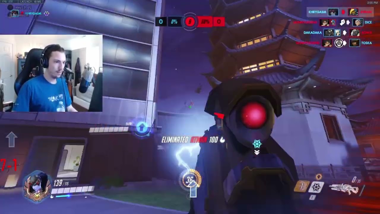 What Climbing to 4.4k Looks Like - cd39 High SR Overwatch Gameplay