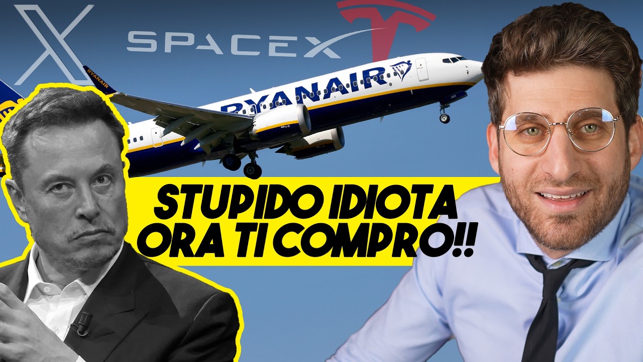 ELON MUSK LITIGA CON RYANAIR - E un uomo si presenta nudo dai carabinieri - TG Naska EP.1
