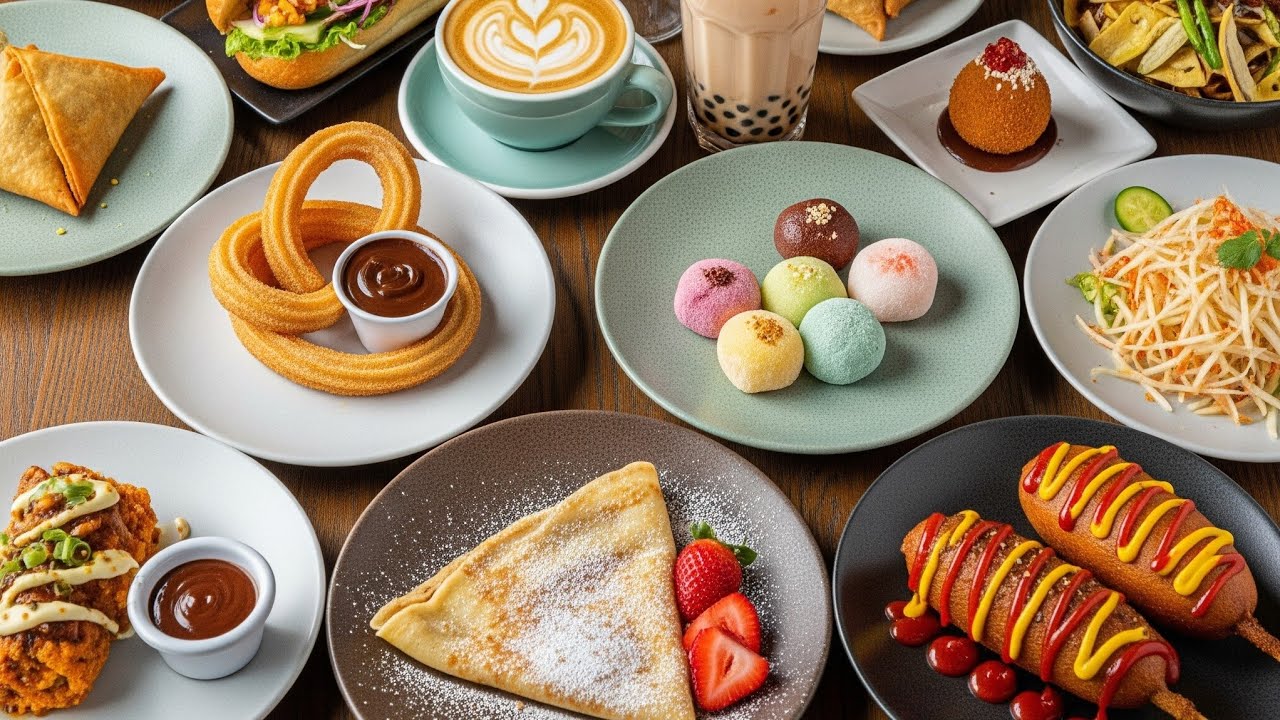 Crispy Cheddar Corn Dog, Rainbow Mochi & More Street Food Video Compilation #foodie #food #yummy