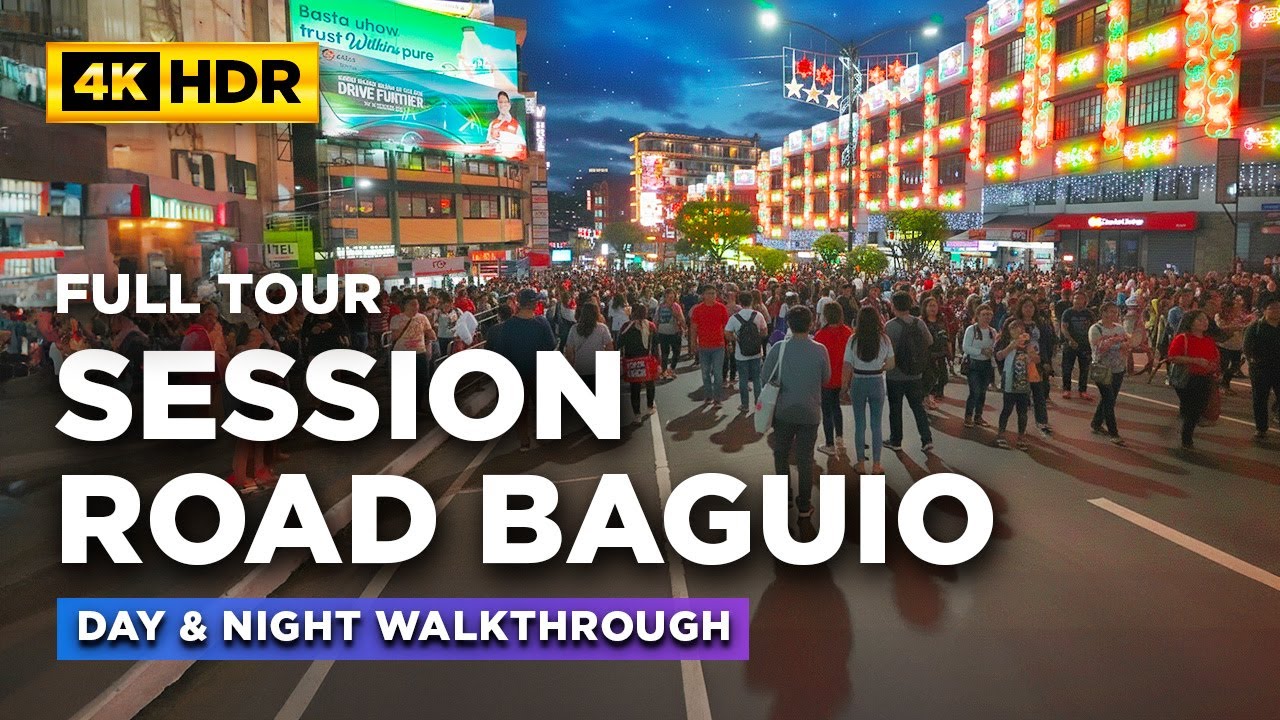 CROWDED BAGUIO During Peak Season! | SESSION ROAD Day and Night Tour | Baguio City Philippines