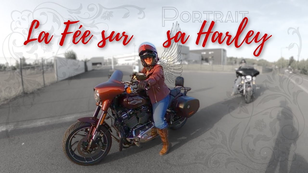 Portrait : La Fée sur sa Harley