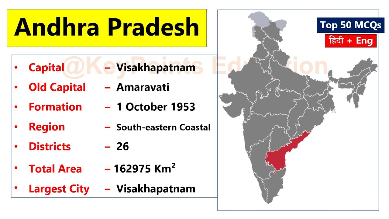 Andhra Pradesh Gk | Top MCQs | Andhra Pradesh general knowledge | Andhra Pradesh GK Questions