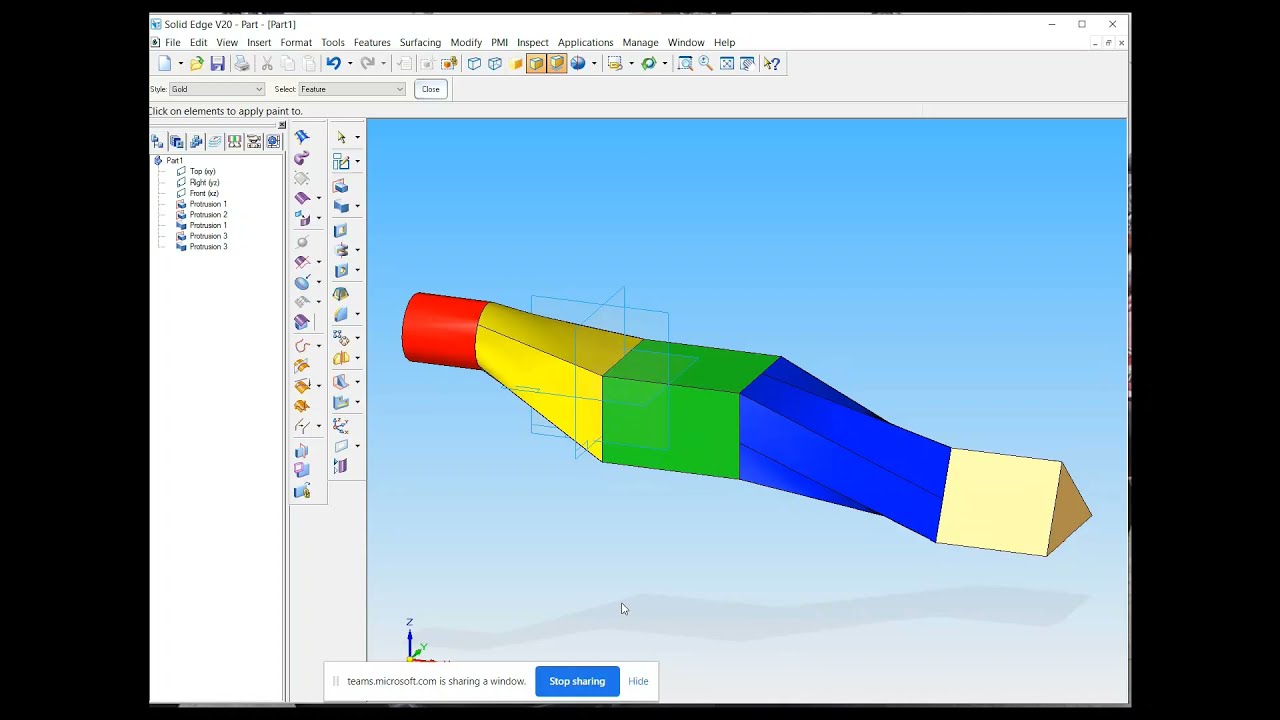 Exercise 19 Loft Command | SolidEdge V20 | machine design tutorial | CAD | Mechanical Engineering