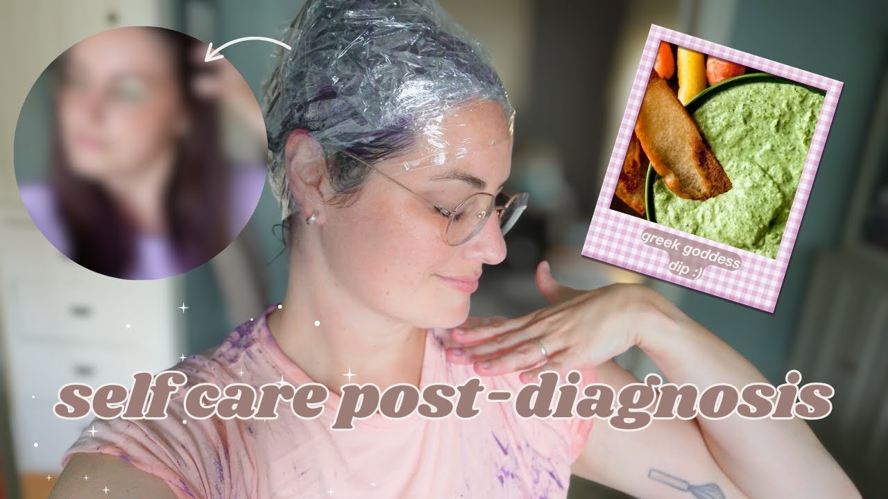 a chatty weekend with me | dyeing my hair PURPLE! and making the best greek goddess dip