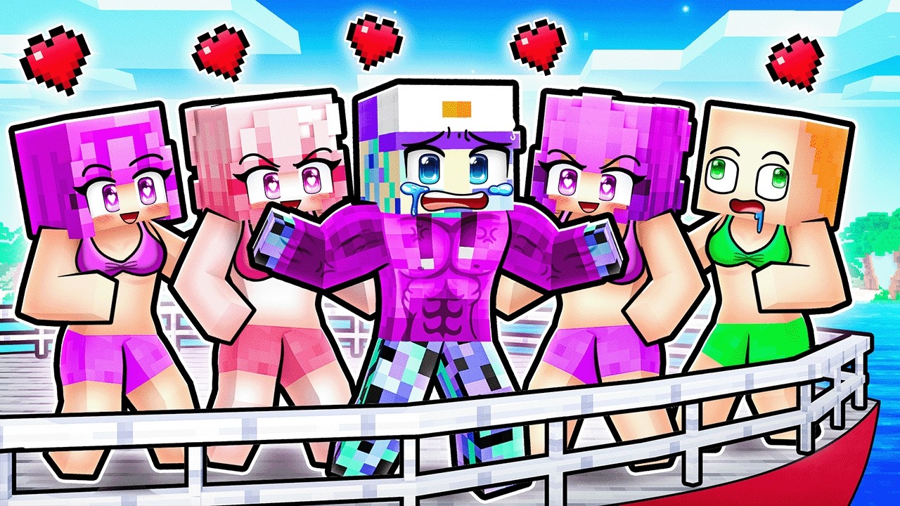 Stuck on a GIRLS ONLY YACHT in Minecraft!