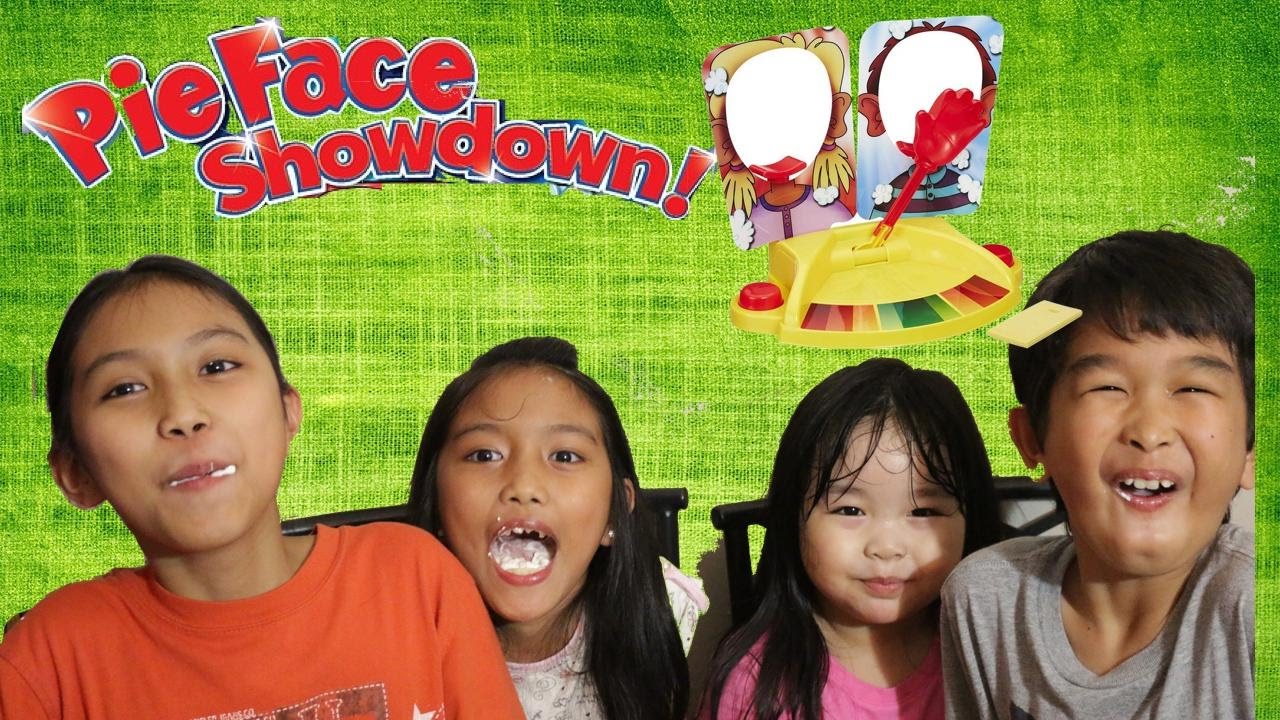 PIE FACE SHOWDOWN!!!Gabgab's friend having some fun with her new toy