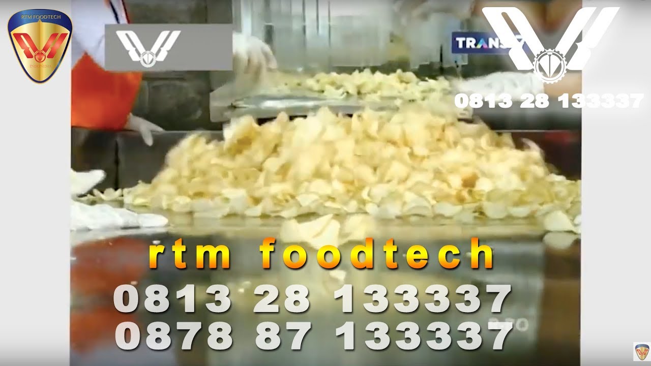 MESIN GORENG OTOMATIS | Proses Produksi Keripik SIngkong di Pabrik