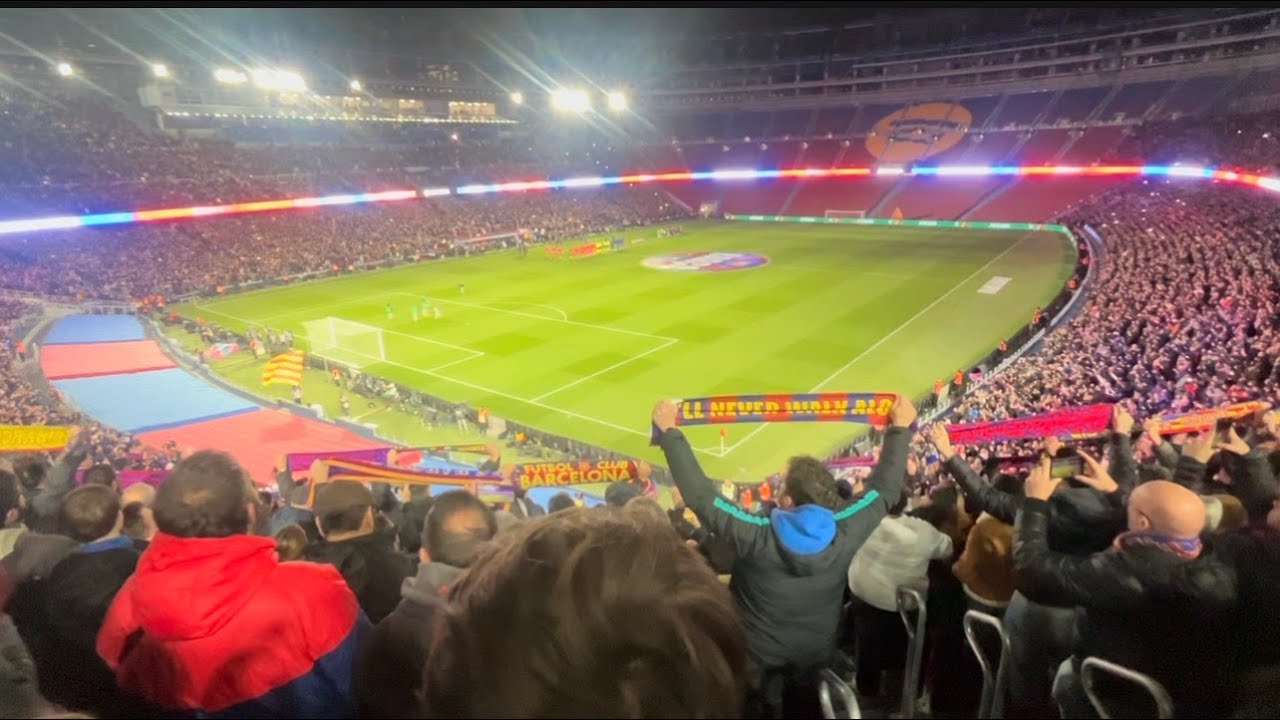F.C. BARCELONA 3: ATLÉTICO DE MADRID 1: EL CAMP NOU, EL JUGADOR NÚMERO 12!!!