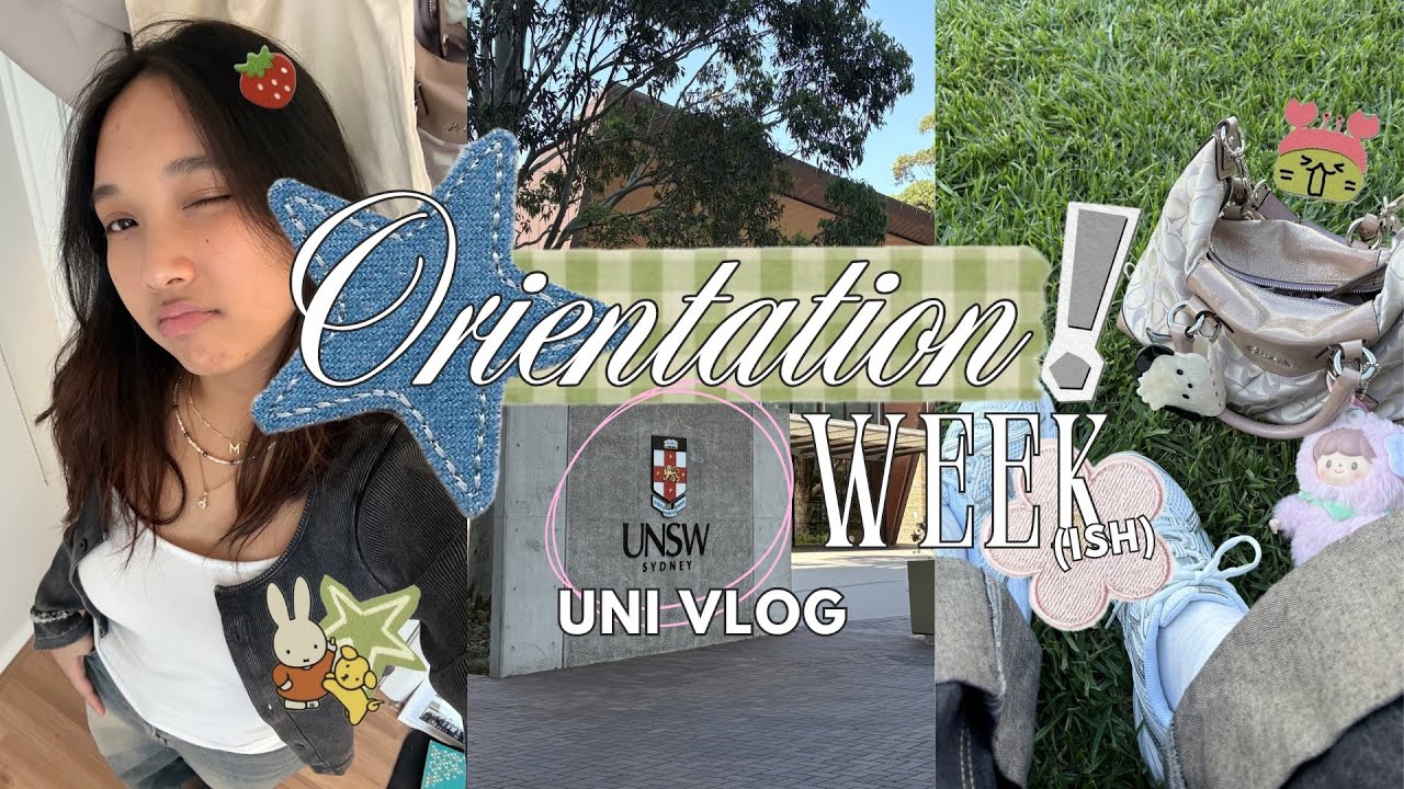 UNI VLOG📓| come with me to orientation week !! ˖ ᡣ𐭩 ⊹ ࣪  ౨ৎ˚₊ | UNI DIARIES ep.1
