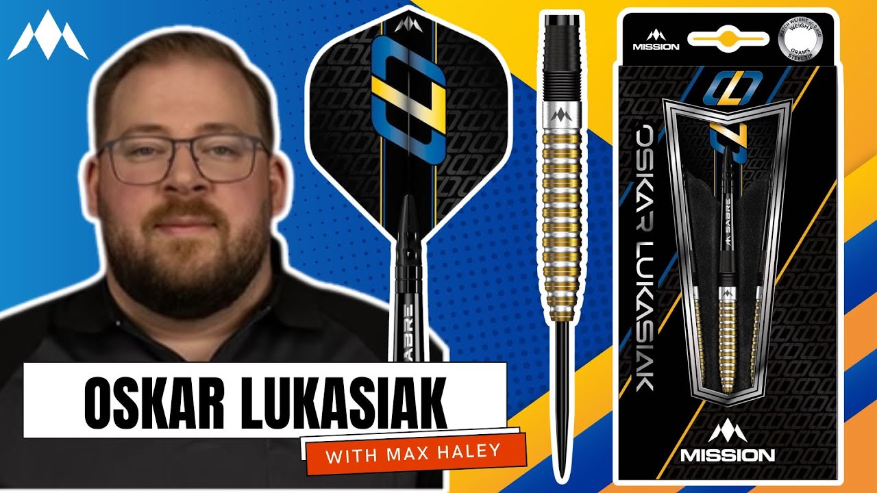 OSIKAR LUKASIAK 95% TUNGSTEN MISSION DARTS REVIEW WITH MAX HALEY