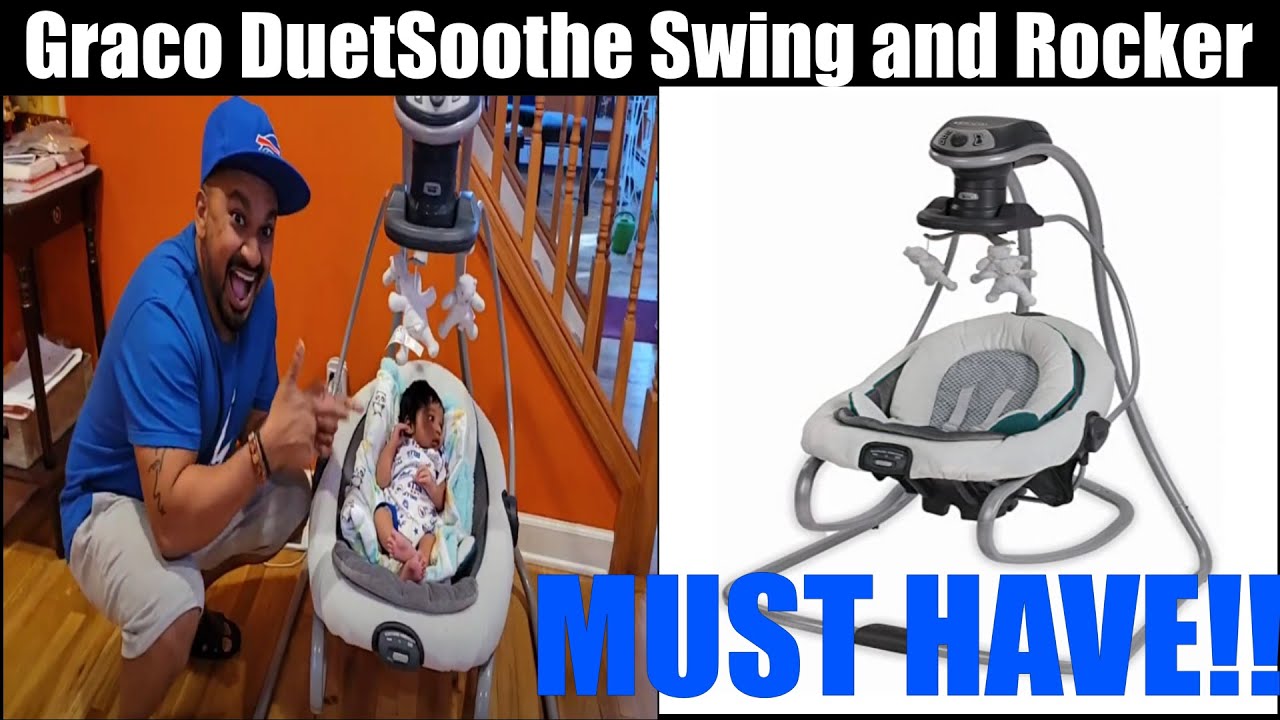 BABY PRODUCT REVIEW - Graco DuetSoothe Swing and Rocker (MUST HAVE)!! #KAYDENSKORNER