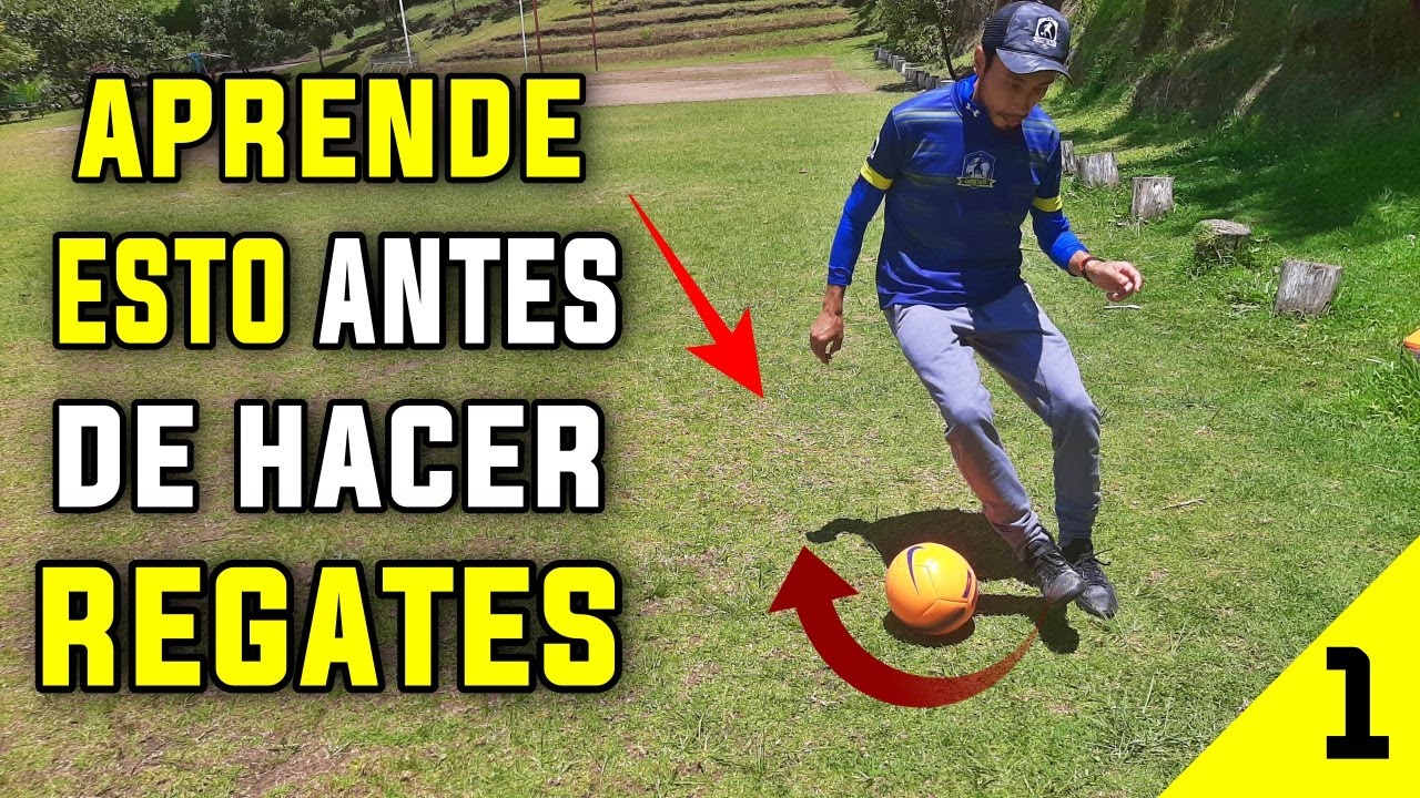 ️⚽️ COMO APRENDER A HACER REGATES EN EL FUTBOL FACILES - 4 Ejercicios de Regate para Principiantes