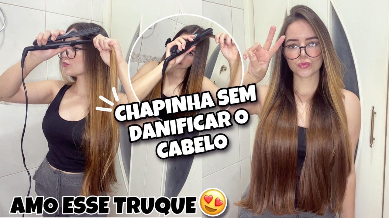 DICA INCRÍVEL PRA USAR CHAPINHA SEM ESTRAGAR O CABELO | PONTAS  MAIS CHEIAS E  ENCORPADAS