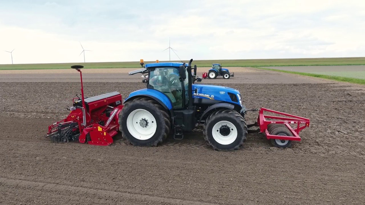 Zaaibedbereiding met Kongskilde PowerTill en zaaien met Kongskilde MasterLine