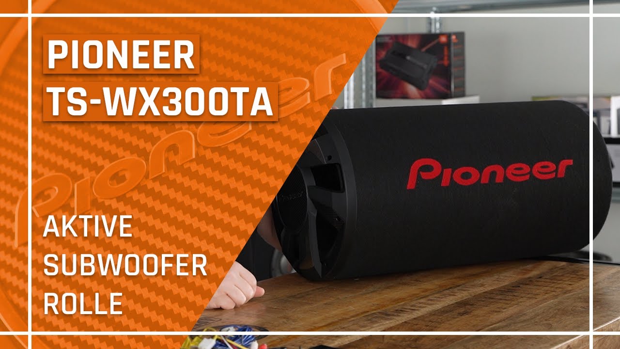 Bassrolle inkl. Endstufe - aktive Subwoofer von Pioneer fürs Auto