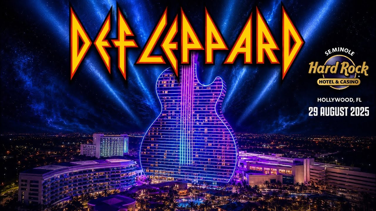 DEF LEPPARD - Full 4K Concert @ Hard Rock Live, Hollywood FL 29 AUG 2025