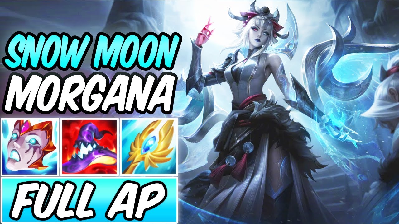 SNOW MOON MORGANA MID GAMEPLAY | Full AP Build & Runes | League of Legends