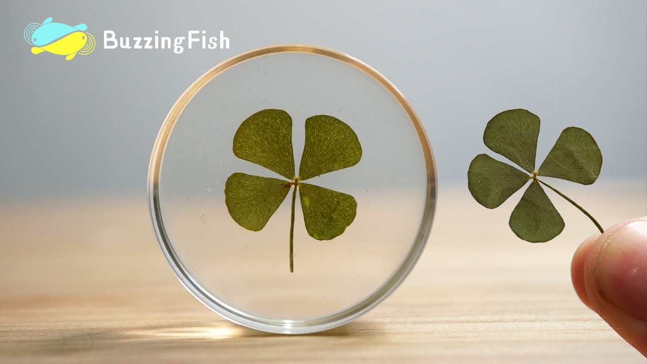 🍀Четырехлистный клевер в смоле🍀 - Поделки из смолы