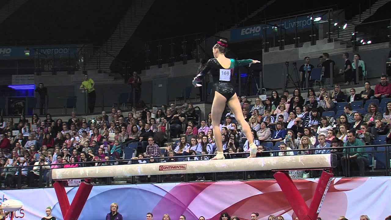 REBECCA TUNNEY - BRONZE - BEAM - APPARATUS FINAL 2014 BRITISH - SENIOR