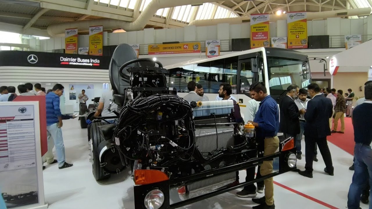 Bharat Benz 1623 & 917 Bus Chassis Overview at Prawaas 2019 | Rishabh Chatterjee