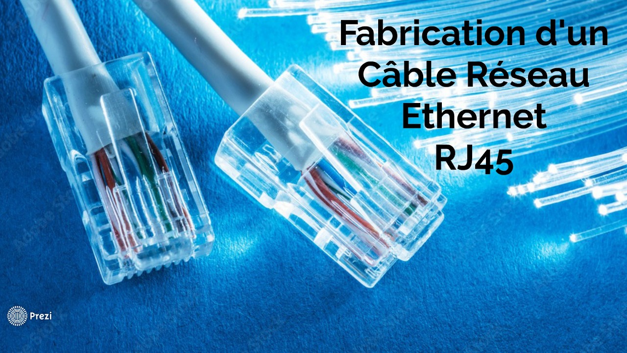 Réseaux IP : Les Bases 🌐 : TP 0 : Fabrication d'un Câble Réseau Ethernet RJ45 🔌