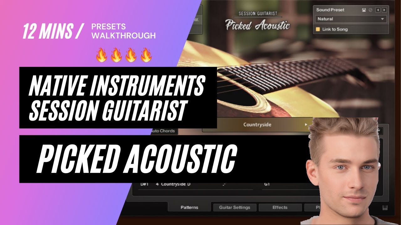 Native Instruments Session Guitarist Picked Acoustic: PRESET SHOWCASE 🎸🎶