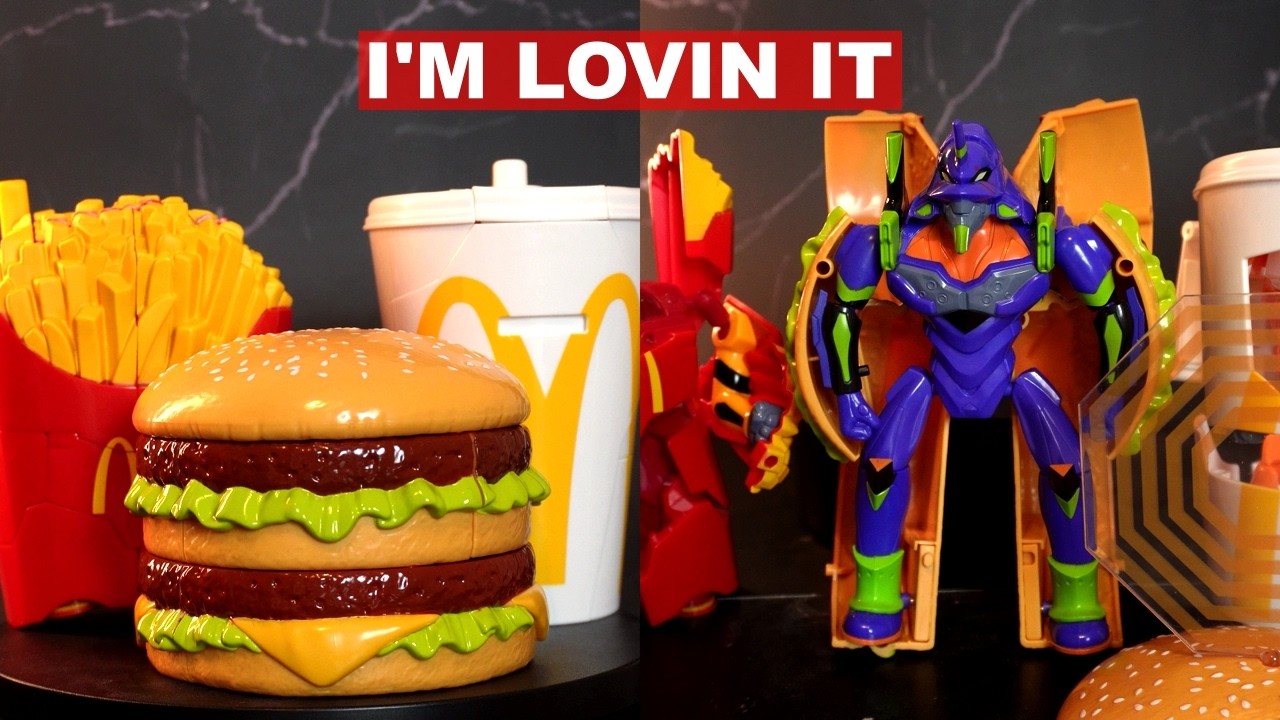 A Transforming Big Mac Meal - Evangelion McDonald's Collaboration Toys
