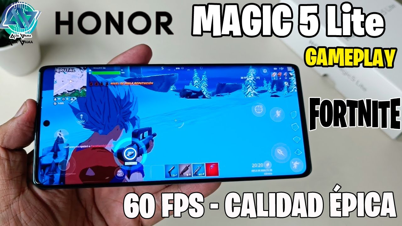 HONOR Magic 5 LITE: Gameplay: Fortnite  30 FPS Calidad Épica (Snapdragon 695)