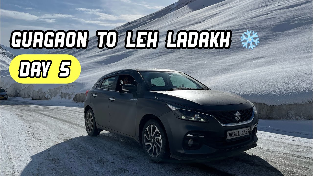 Gurgaon To Leh Ladakh: Part 5 - Heavy Snow Fall ❄️ in Jojila Pass : Explore Srinagar Dal Lake Market