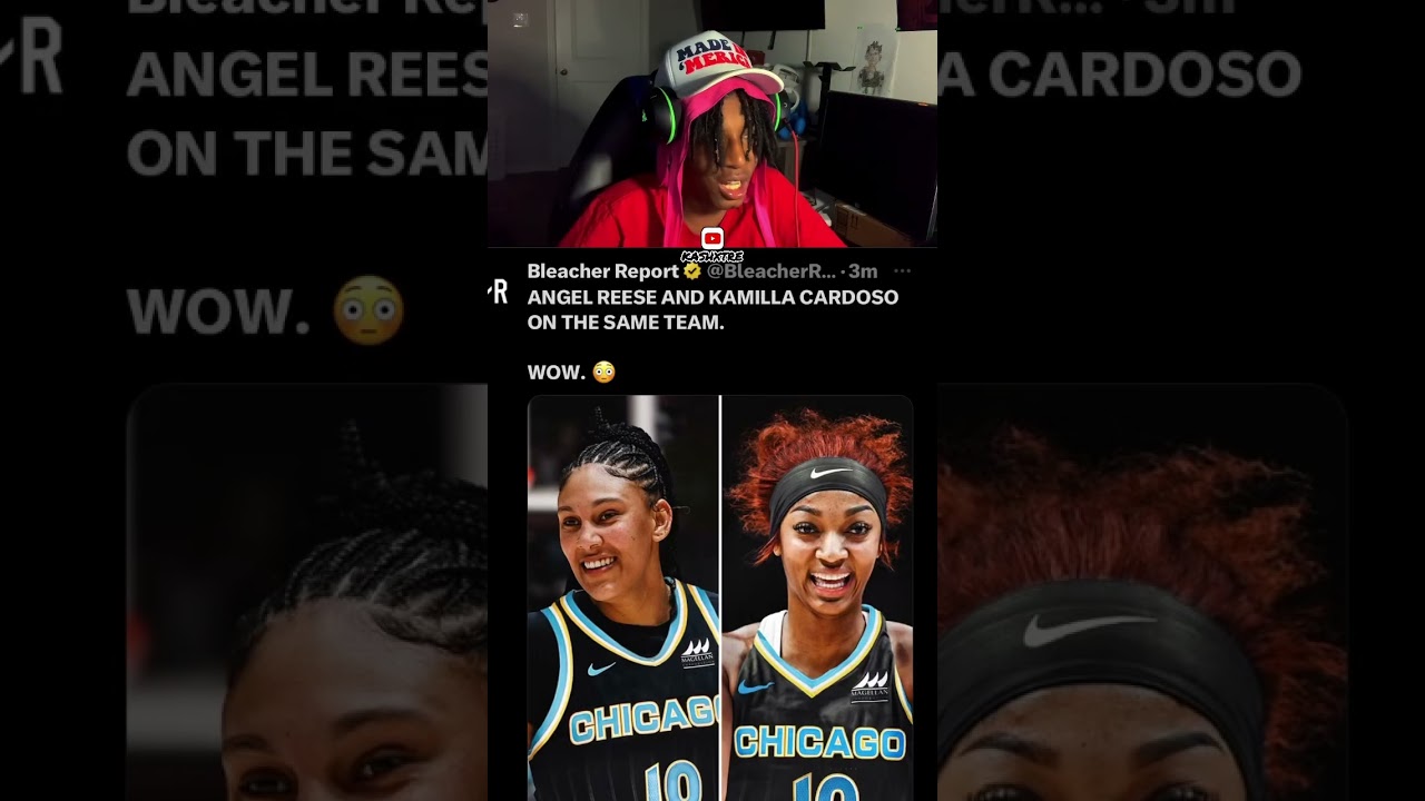 Angel Reese Drafted🔥#reaction #wnba #viral #draft #wnbadraft #angelreese #chicagosky #basketball