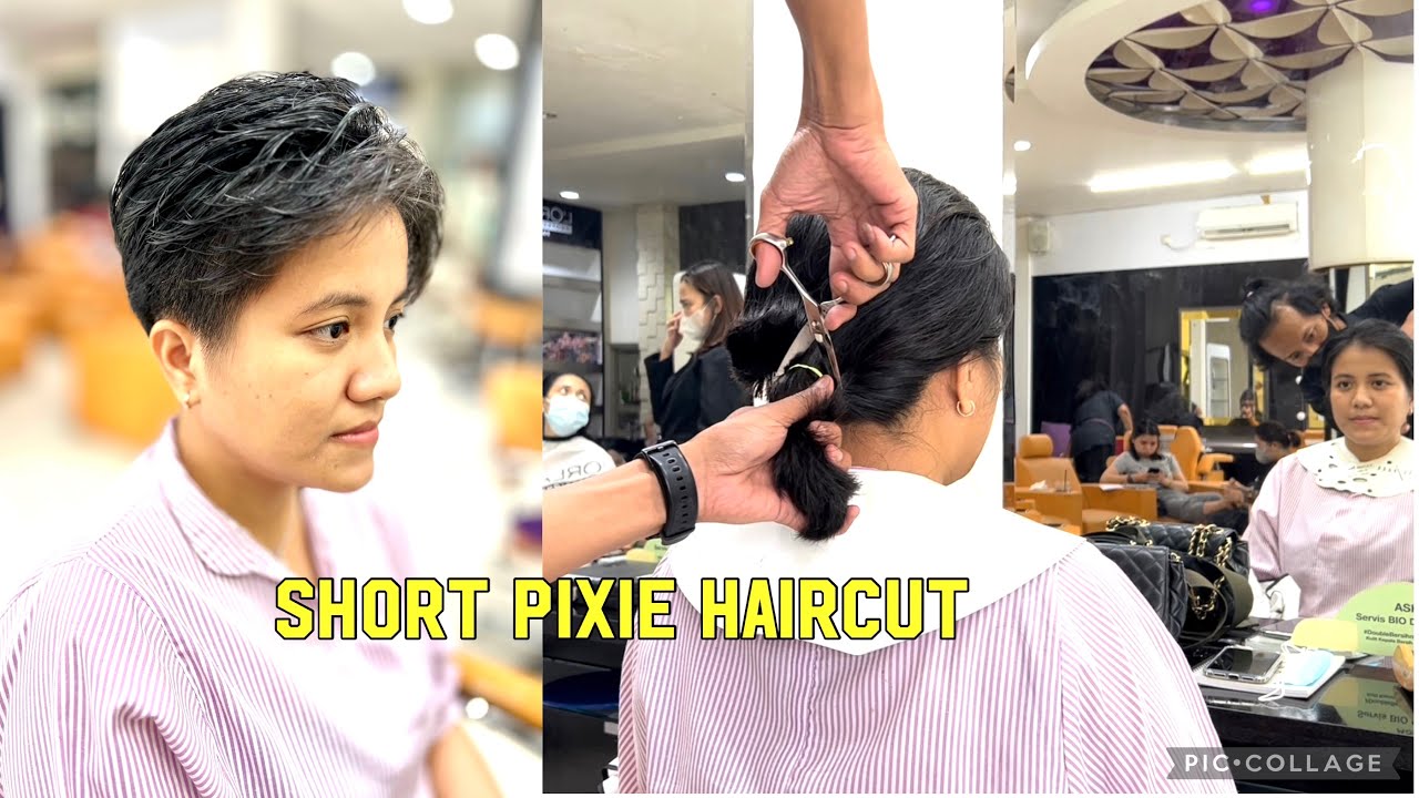 SUPERCUT | SHORT PIXIE HAIRCUT | Hair Transformation | Potong rambut bondol | Women haircut | update
