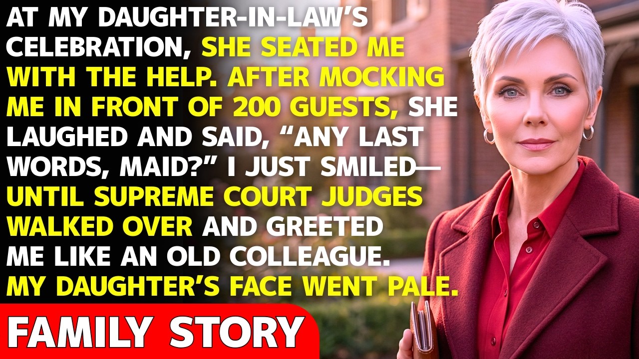 My Daughter-in-Law Told Guests, “She’s Just The Help” — Until The Judges Walked Over To Greet Me