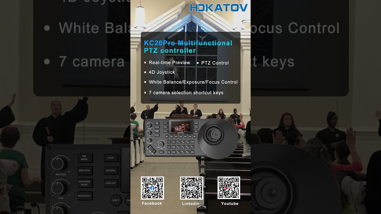 🚀 HDKATOV KC20Pro &mdash; Professional PTZ Camera Controller for Seamless Production