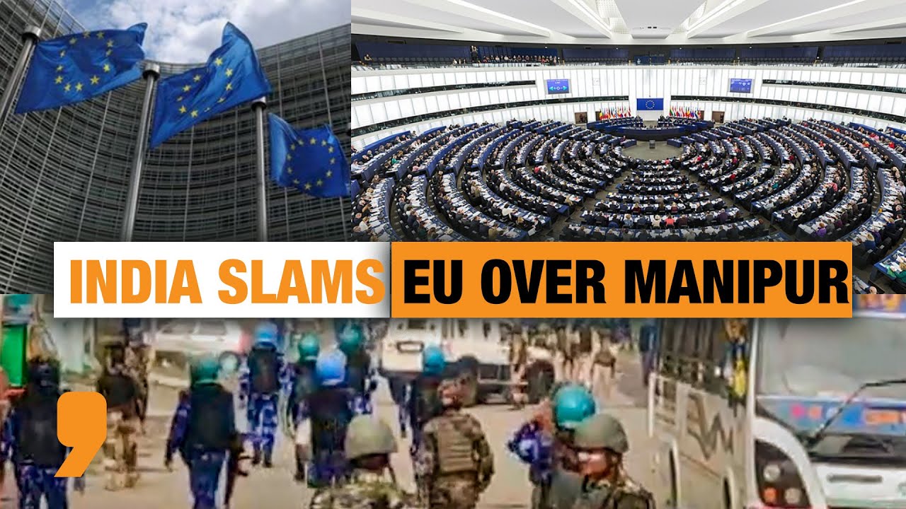 EU Debate on Manipur | India slams EU&rsquo;s 'Colonial Mindset' | 'Interference Not Acceptable' | News9